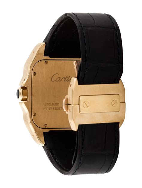 cartier watch straps santos 100.